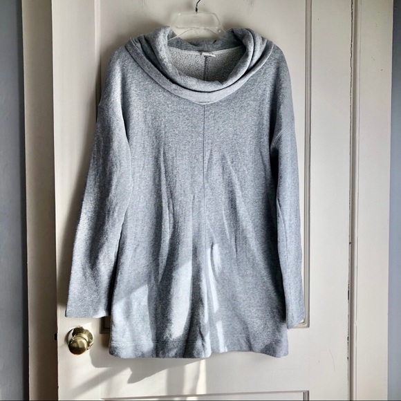 Sweaters - Grey Sparkle Cowl Neck Sweater